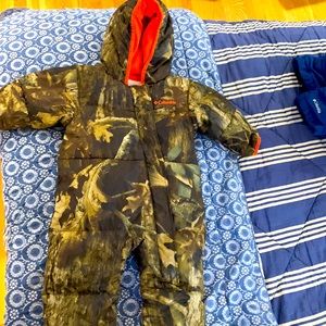 Camo Columbia 6-12 months snowsuit